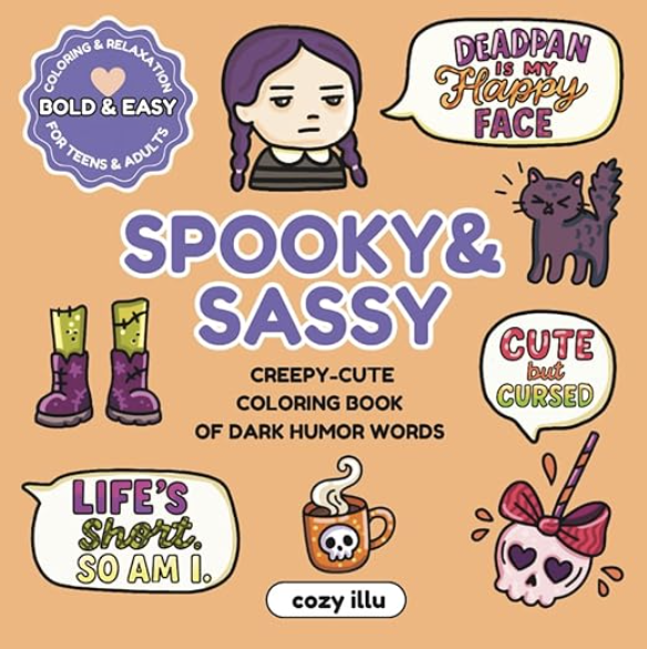 Spooky & Sassy Coloring Book