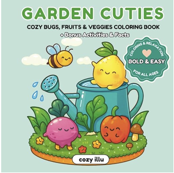 Garden Cuties Coloring Book