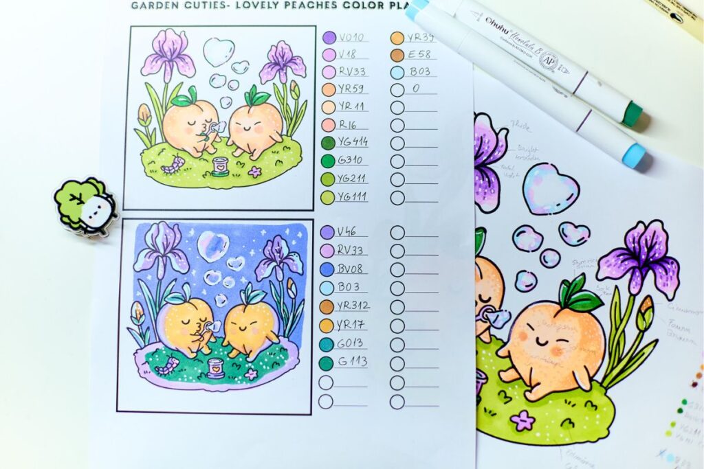 color swatch garden cuties