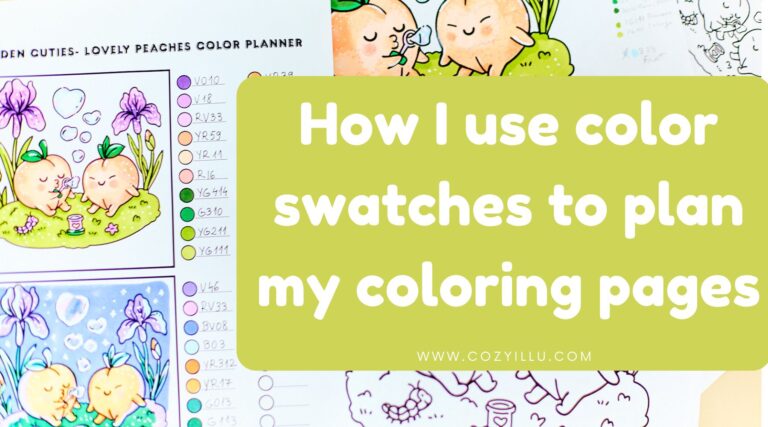 How I use free color swatches to plan my coloring book