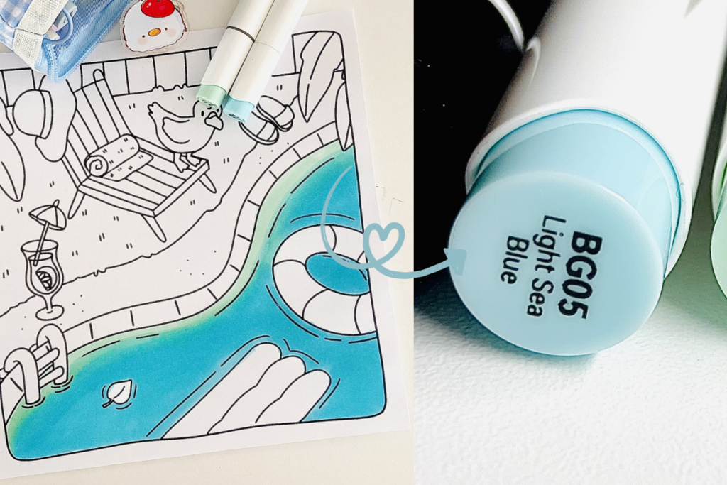 cozy illu coloring tutorial how to color water