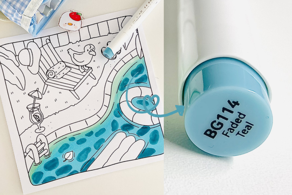 cozy illu coloring tutorial how to color water