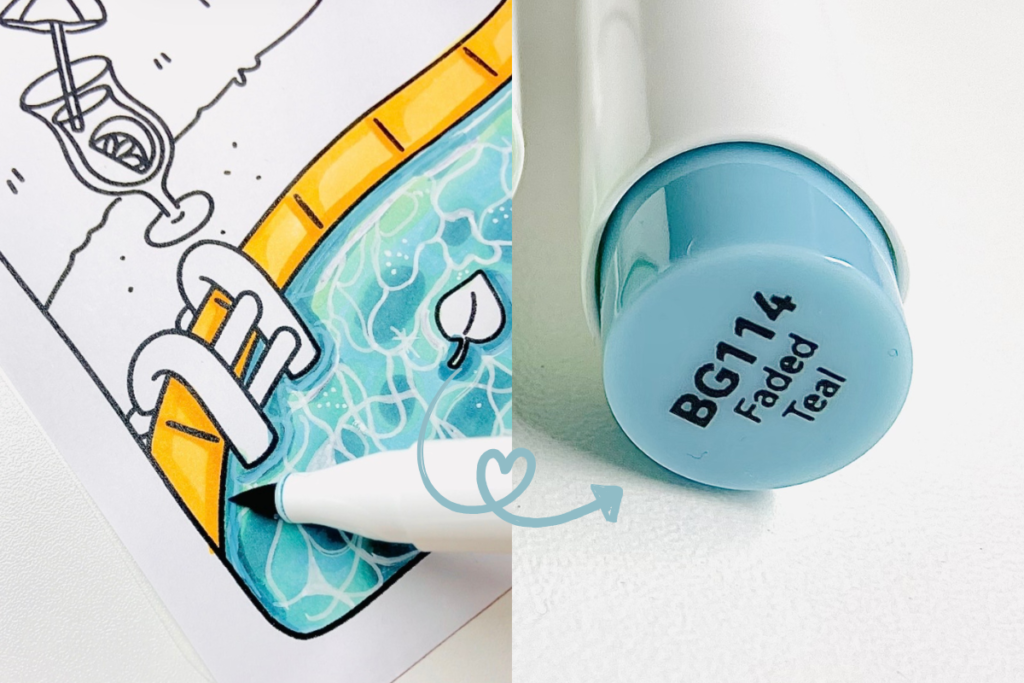 cozy illu coloring tutorial how to color water