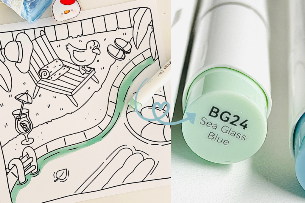 cozy illu coloring tutorial how to color water