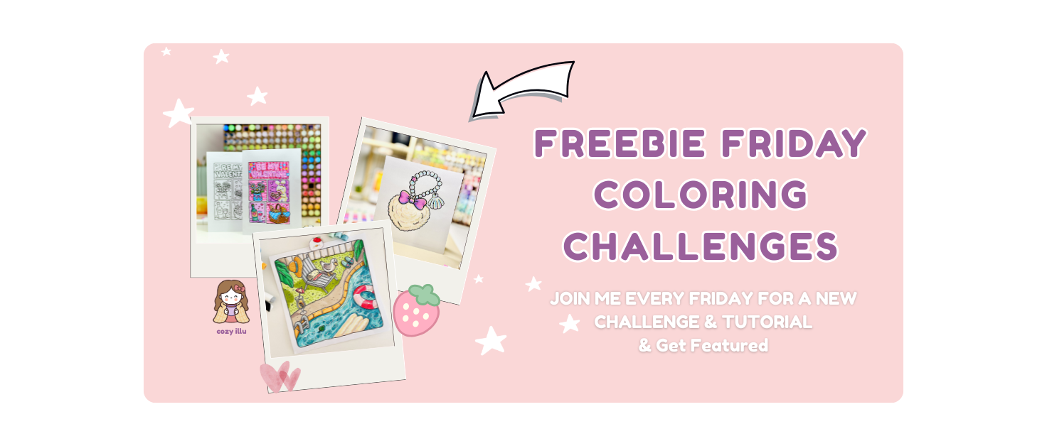 FREEEBIE FRIDAY Coloring Challenge and Free Coloring Pages