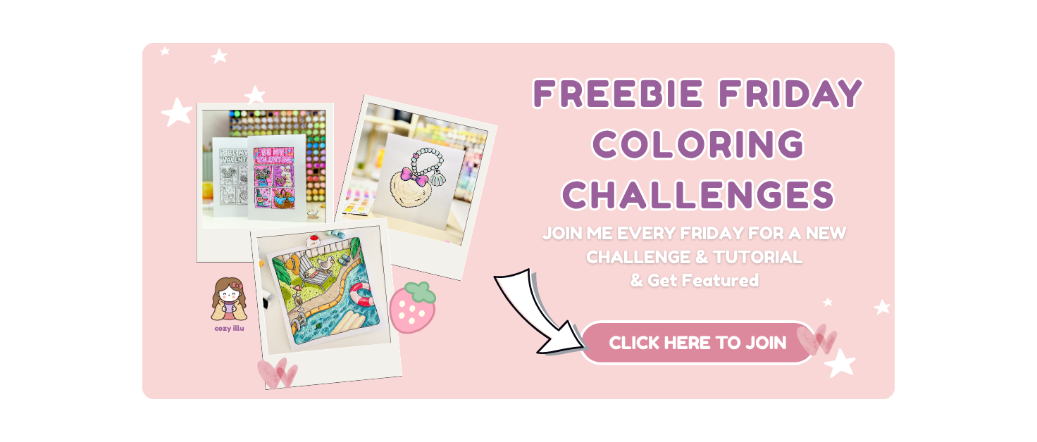FREEEBIE FRIDAY Coloring Challenge and Free Coloring Pages